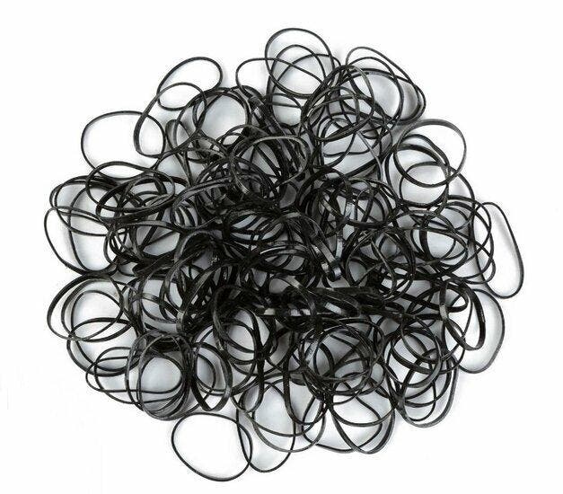 Haarelastiekjes Mini 2cm - Zwart - Set van 250, Handtassen en Accessoires, Uiterlijk | Haarverzorging