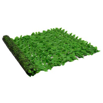 vidaXL Balkonscherm met groene bladeren 300x150 cm, Verzenden