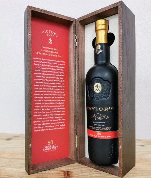 Taylors Victory 80 Years Old Tawny Port - Douro - 1 Fles, Verzamelen, Wijnen