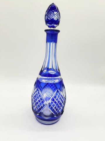 Bohemya - Bohemia Crystal - Fles - Kristal - Kobaltblauw