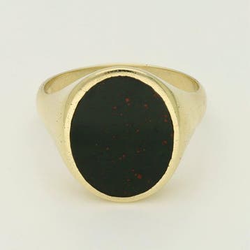 Ring - 14 karaat Geel goud - Hematiet, Nieuw