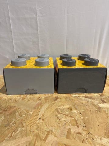 Lego Merchandise - 2x Storage Brick 4 knobs