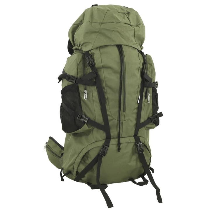 vidaXL Wandelrugzak 80 L oxford stof legergroen, Handtassen en Accessoires, Tassen | Rugtassen, Nieuw, Verzenden