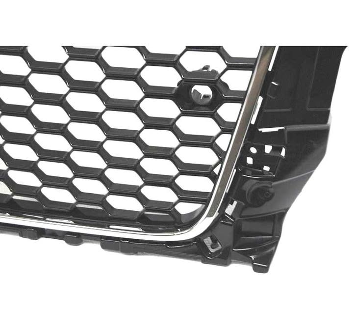 CALANDRE AUDI A3 8V 12-16 LOOK RS3 NOIR CHROMÉ, Autos : Pièces & Accessoires, Carrosserie & Tôlerie, Envoi