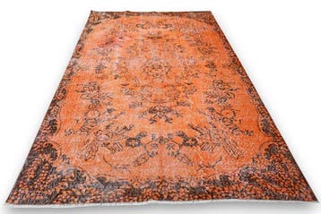orange vintage - Tapis - 275 cm - 175 cm - avec certificat