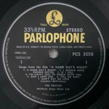 Beatles - A Hard Day’s Night - 1964 UK stereo first press LP