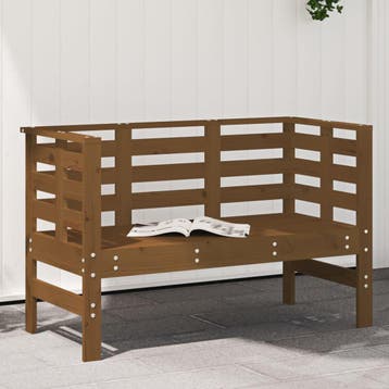 vidaXL Tuinbankje 111,5x53x71 cm massief grenenhout, Tuin en Terras, Verzenden, Nieuw