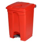 Pedaalemmer | Kunststof (Rood) | 45L | Klapdeksel | Hygiëne, Verzenden, Nieuw in verpakking