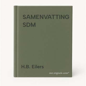 SAMENVATTING SDM 9789062335923 H.B. Eilers, Verzenden, H.B. Eilers