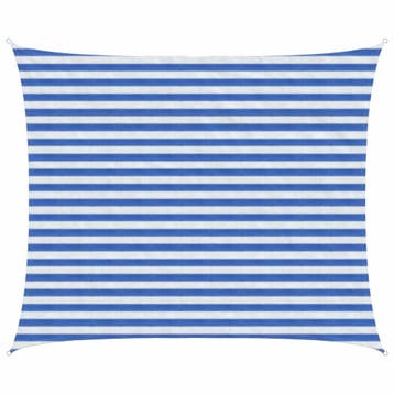 vidaXL Zonneschaduwzeil 2,5 x 3 m HDPE Rechthoekig Blauw en, Verzenden, Nieuw