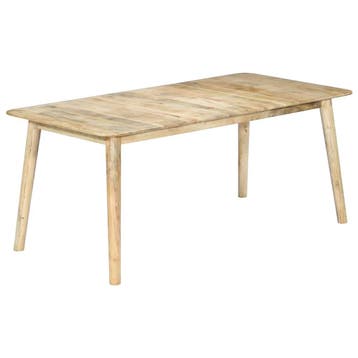 vidaXL Eettafel 180x90x76 cm massief mangohout, Huis en Inrichting, Verzenden, Nieuw