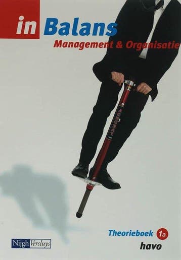Management & Organisatie in balans 1A Havo Theorieboek, Boeken, Verzenden, Nieuw