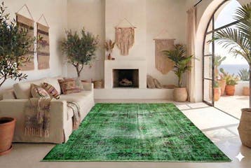 Vert vintage - Tapis - 280 cm - 160 cm - avec certificat, Nieuw