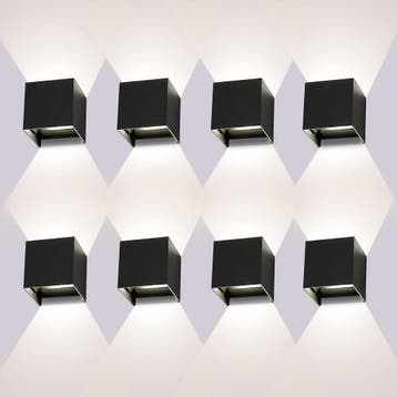 8x LED Wandlamp 12W IP65 | Retour deal | 69% Korting, Verzenden, Nieuw, Metaal