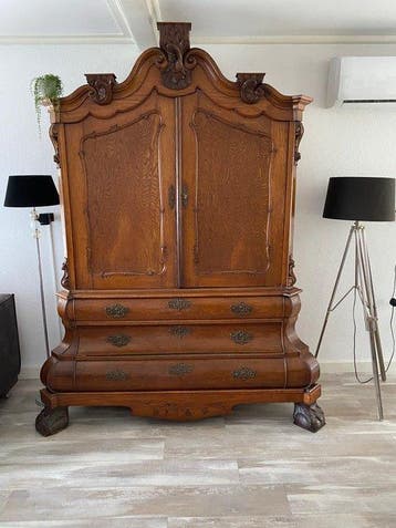 Kabinet - Eik - Oud Hollandse buikkast