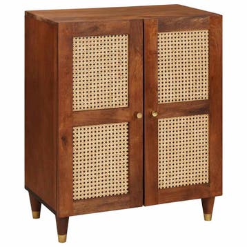 vidaXL Dressoir Bruin 60 x 33 x 75 cm Massief Mango Hout, Verzenden