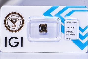 Zonder minimumprijs - 1 pcs Diamant (Natuurlijk gekleurd) -, Nieuw