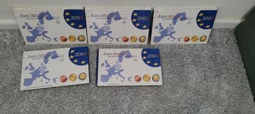 Europa. Year Set (BU) / Proof Set 2004 (9 sets) (Zonder, Postzegels en Munten