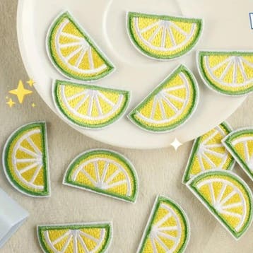 Embleem - 3 stuks - lemon - citroen - mix - geel - margri..., Verzenden, Nieuw, Overige typen