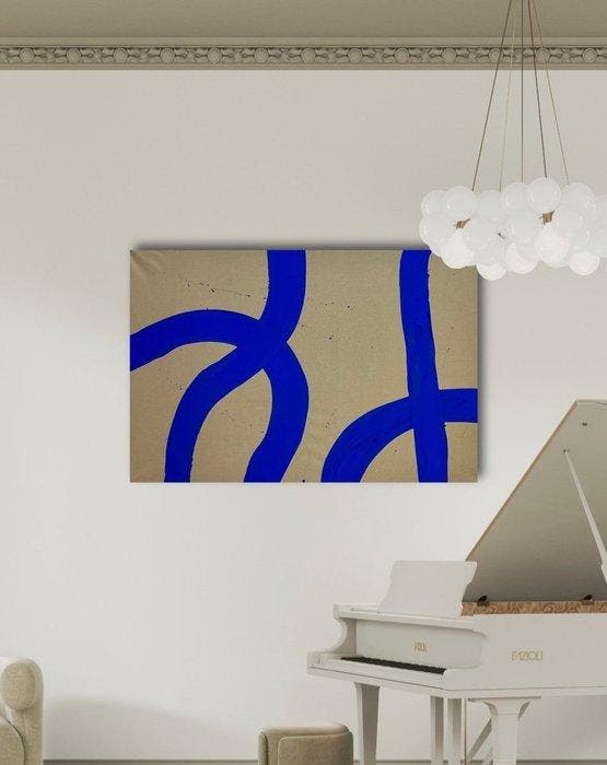 Stefanie Raus - Blue III 1663 XXL, Antiquités & Art, Art | Peinture | Moderne