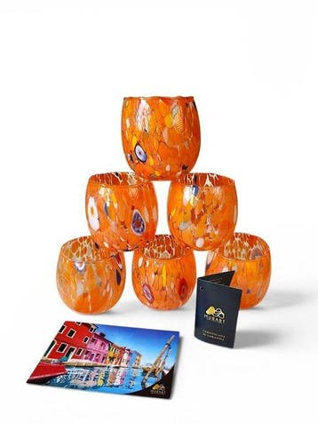 MurArt - Drinkset (6) - Glas - Murrine Millefiori