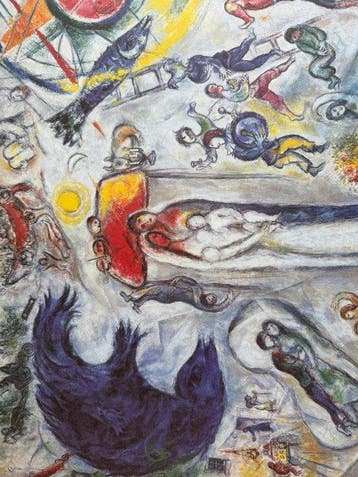 Marc Chagall (1887-1985) - La danse bleue, Antiek en Kunst