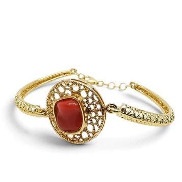 Koraal - Zilver - Armband - handgemaakt