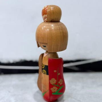 Sculpture, Mustard Seed Doll - 25 cm - Bois