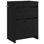vidaXL Badkamer Onder Het Wastafel Kast Zwart eiken 56 x, Verzenden, Nieuw