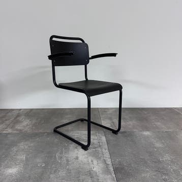 Gispen Set Van 5 Dutch Originals Stoelen 201xl Hout -, Huis en Inrichting, Verzenden, Zo goed als nieuw, Zwart
