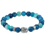 Fako Bijoux - Buddha Armband - Deluxe - Aqua, Handtassen en Accessoires, Armbanden, Verzenden, Nieuw