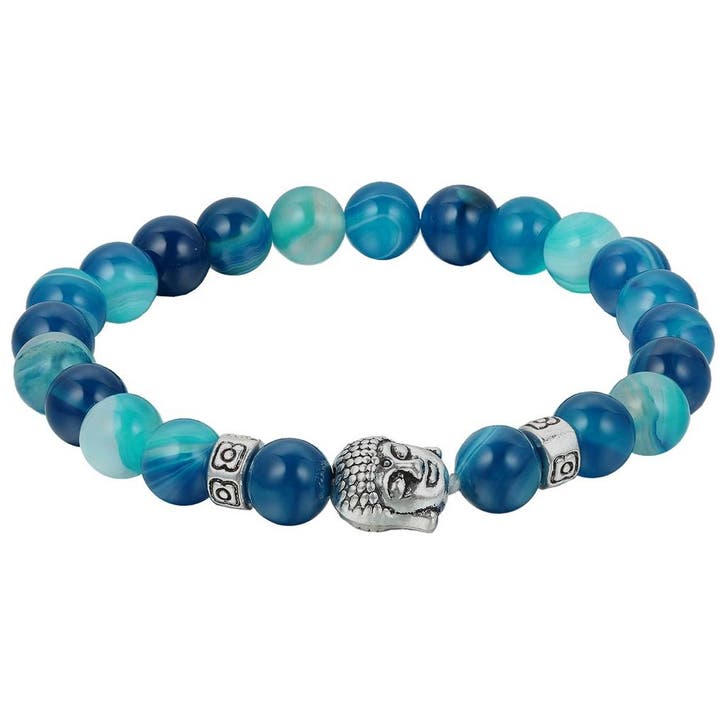 Fako Bijoux - Buddha Armband - Deluxe - Aqua, Handtassen en Accessoires, Armbanden, Verzenden