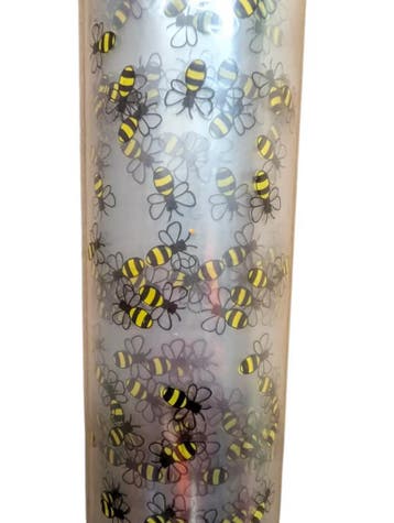 Cellofaanfolie bloemenfolie inpakfolie bij geel/zwart 80cm x, Nieuw