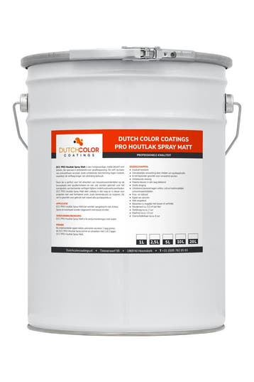 DCC PRO Aqua Houtlak Spray Matt RAL 9016 | Verkeerswit 1L, Doe-het-zelf en Bouw, Verf, Beits en Lak, Verzenden, Nieuw