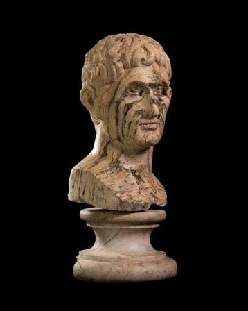 sculptuur, Busto di Augusto - 60 cm - Marmer, Antiek en Kunst, Antiek | Keramiek en Aardewerk