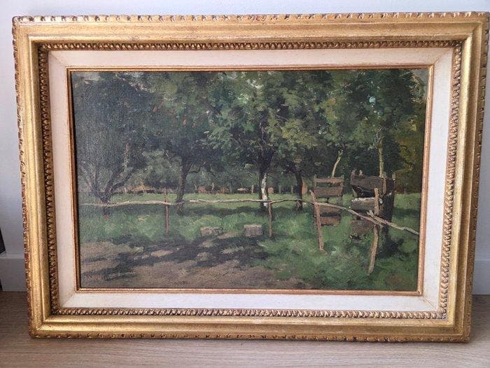 Geo Poggenbeek (1853-1903) Atelier - Weide, Antiek en Kunst, Kunst | Schilderijen | Klassiek