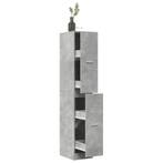 vidaXL Apothekerskast 30x41x174,5 cm bewerkt hout betongrijs, Verzenden, Nieuw