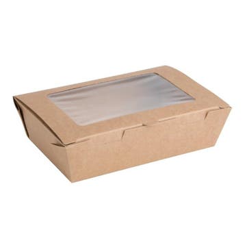 Saladebakken | Composteerbaar Karton/PLA | 1200ml | 200, Verzenden, Nieuw in verpakking