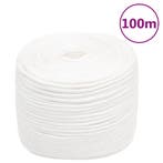 vidaXL Boottouw 6 mm 100 m polypropyleen volwit, Verzenden, Nieuw