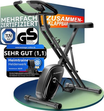 2dekans | Heldenwerk Hometrainer - Inklapbaar - tot 150KG, Ophalen of Verzenden