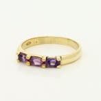 Bague - 18 carats Or jaune - 0.69ct. tw. Améthyste