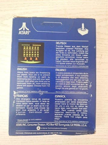 Atari - 2600 VCS - Space Invaders - Videogame - In originele