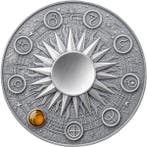 Ghana. 10 Cedis 2025 Moon - Solar System 2 oz Antique finish
