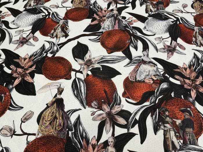 Citrusvruchten en Adel – Een weefsel tussen natuur en, Antiek en Kunst, Antiek | Tapijten, Tafelkleden en Textiel