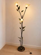 Lamp - Metaal, Glas - staande lamp, Antiek en Kunst