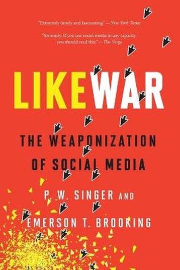 Likewar 9780358108474 P.W. Singer, Boeken, Verzenden, Zo goed als nieuw, P.W. Singer