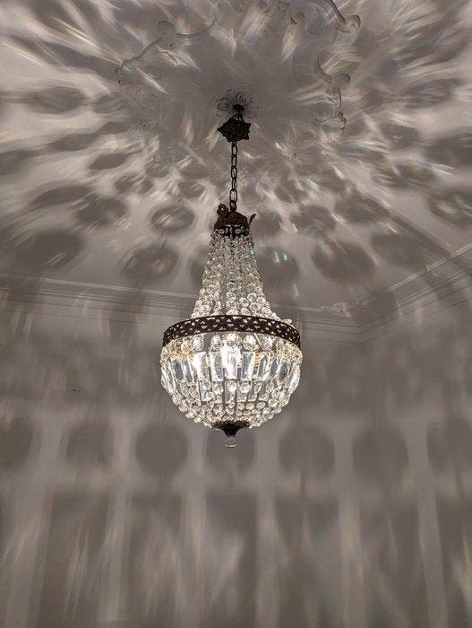 Lampe à suspendre - Cristal, Antiquités & Art, Antiquités | Autres Antiquités