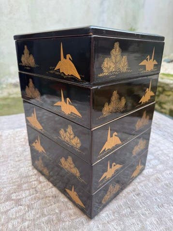 Beau Jubako à étages - Hout - Japan - Chulalongkorn: Rama V