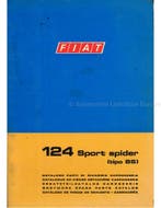 1970 FIAT 124 SPORT SPIDER (TIPO BS) CARROSSERIE