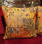 Set gestoffeerde kussens Gustave Klimt - 60x60cm elk -